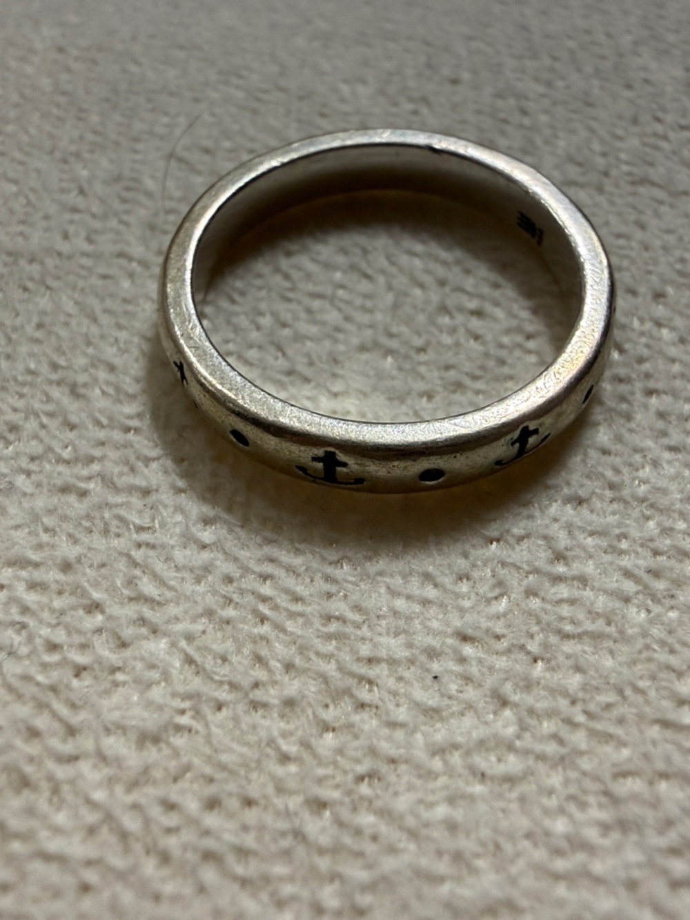 Retired James Avery Silver Anchor Band
